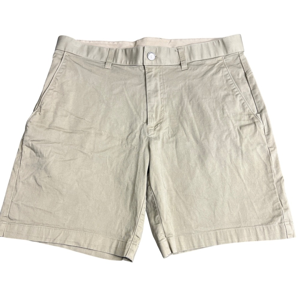 Fabletics Mens Chino Shorts Khaki Tan Size 32 (per measurements) Activewear